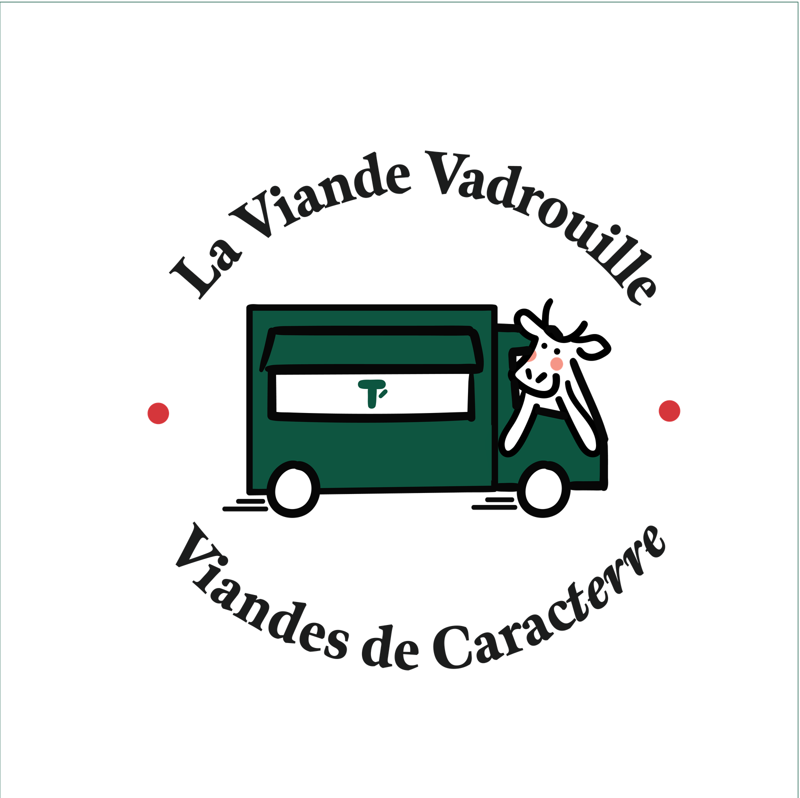 Logo LVV Food-truck La Viande Vadrouille sur fond transparent