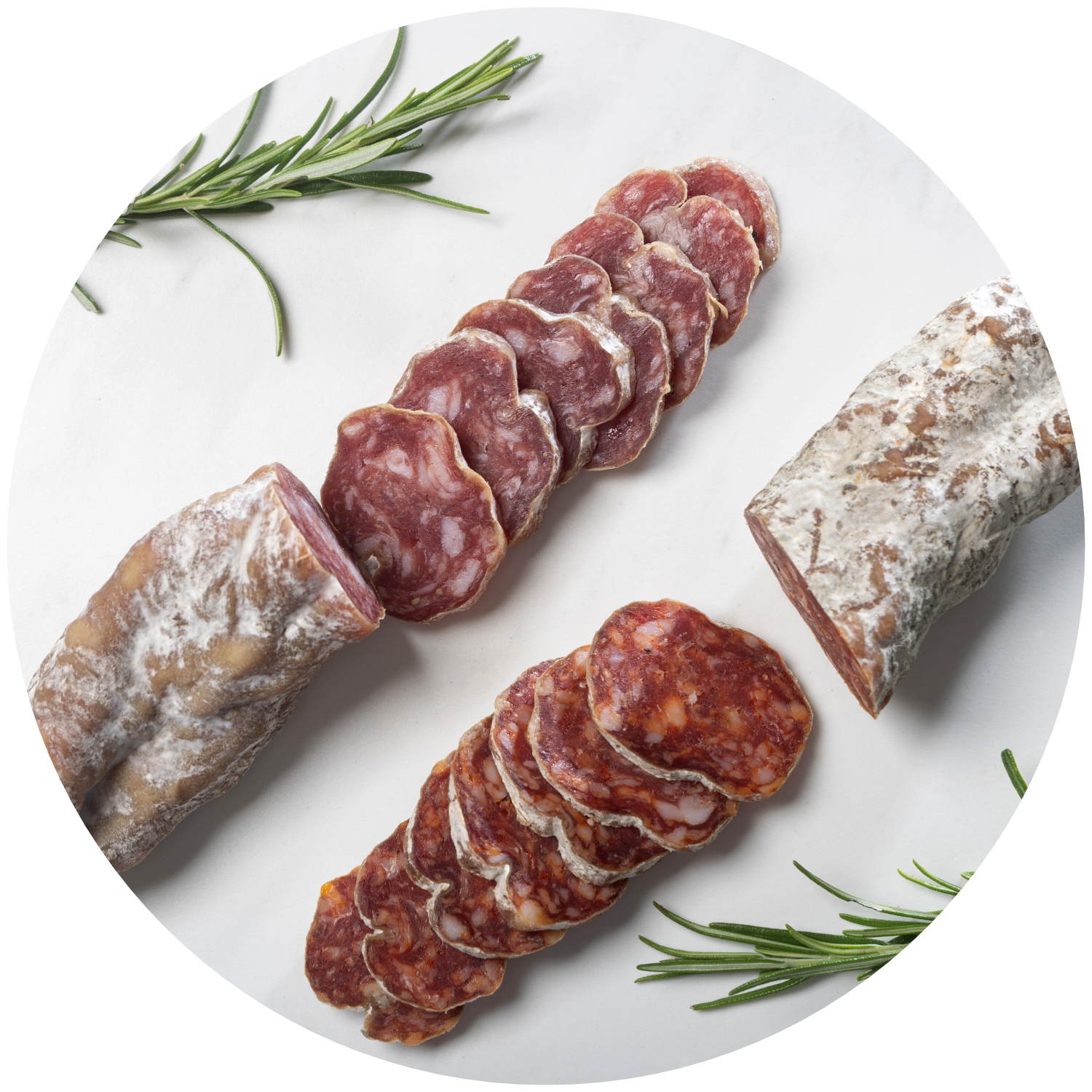 Duo de saucissons - Salaisons de Jastres - La Viande Vadrouille - T'Rhéa