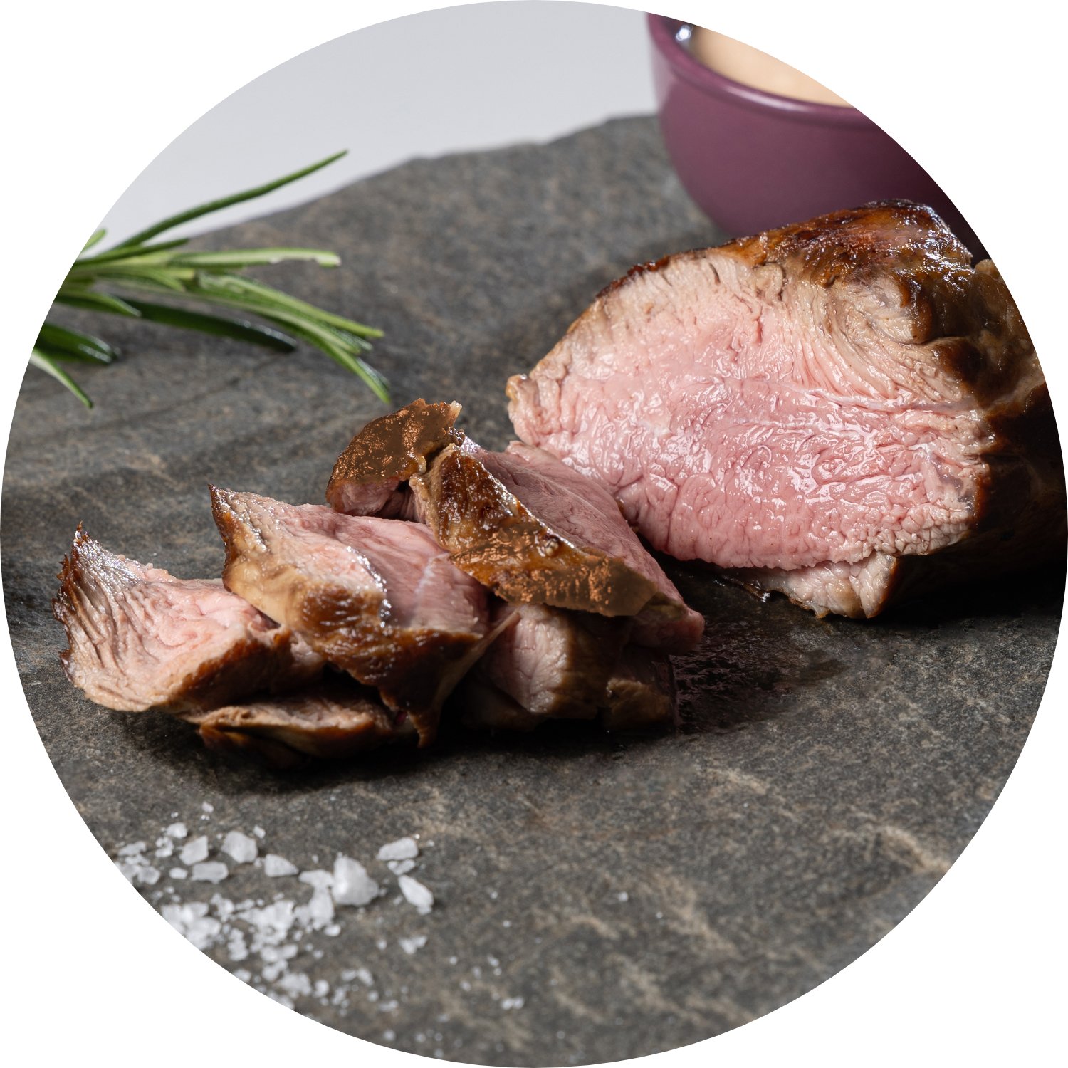 Selle d'agneau tranchée Viande de caractère T'Rhéa caracterre La Viande Vadrouille LVV food-truck